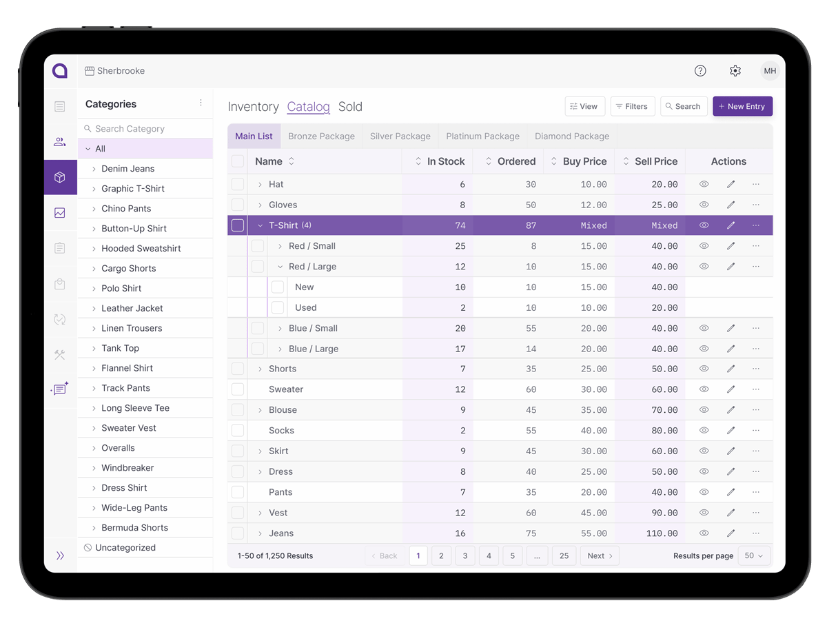 Alice POS-Catalog